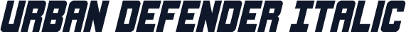 Urban Defender Italic