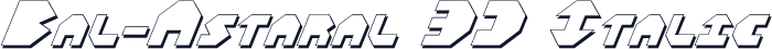 Bal-Astaral 3D Italic