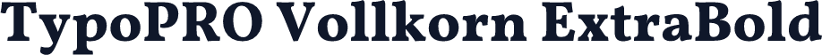 TypoPRO Vollkorn ExtraBold