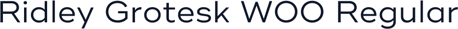 Ridley Grotesk W00 Regular