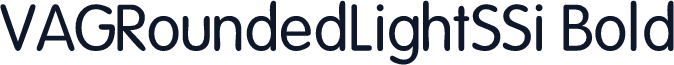 VAGRoundedLightSSi Bold