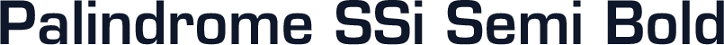 Palindrome SSi Semi Bold