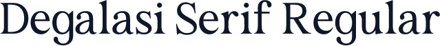 Degalasi Serif Regular