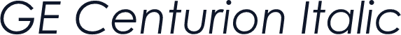 GE Centurion Italic