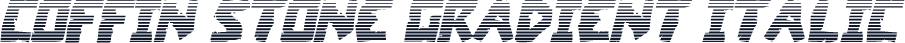 Coffin Stone Gradient Italic