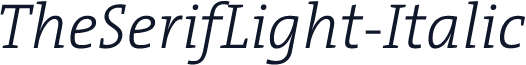 TheSerifLight-Italic