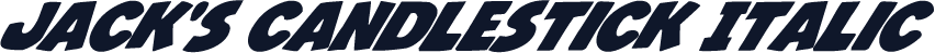 Jack's Candlestick Italic