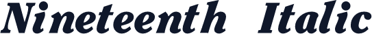 Nineteenth Italic