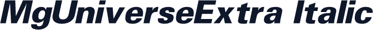 MgUniverseExtra Italic