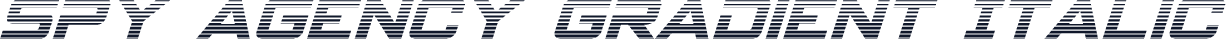 Spy Agency Gradient Italic