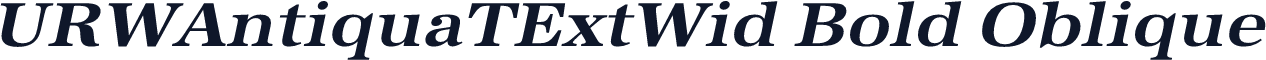 URWAntiquaTExtWid Bold Oblique