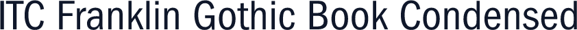 ITC Franklin Gothic Book Condensed