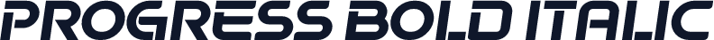 Progress Bold Italic
