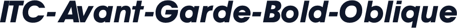 ITC-Avant-Garde-Bold-Oblique