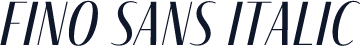 Fino Sans Italic