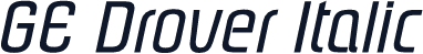 GE Drover Italic