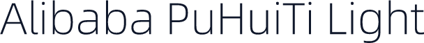 Alibaba PuHuiTi Light