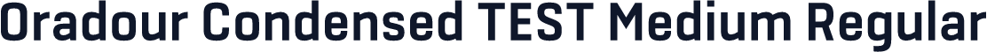 Oradour Condensed TEST Medium Regular