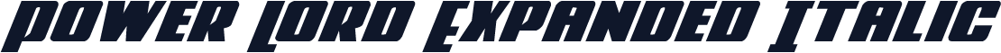 Power Lord Expanded Italic