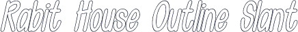 Rabit House Outline Slant