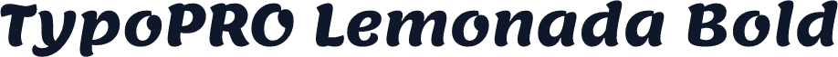 TypoPRO Lemonada Bold