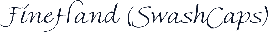 FineHand (SwashCaps)