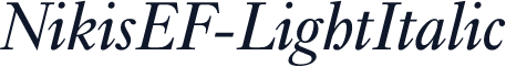 NikisEF-LightItalic