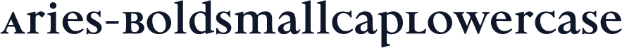 Aries-BoldSmallCapLowerCase