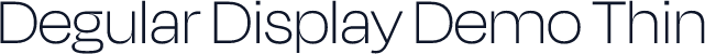 Degular Display Demo Thin