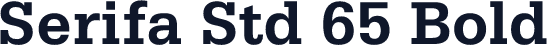 Serifa Std 65 Bold