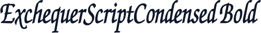 ExchequerScriptCondensed Bold
