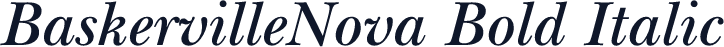 BaskervilleNova Bold Italic