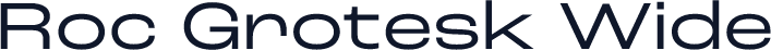 Roc Grotesk Wide
