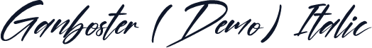 Ganboster (Demo) Italic