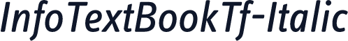 InfoTextBookTf-Italic