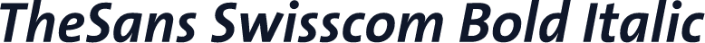 TheSans Swisscom Bold Italic