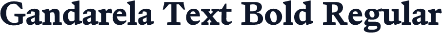 Gandarela Text Bold Regular