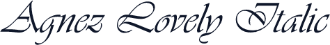 Agnez Lovely Italic