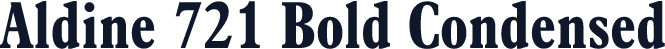 Aldine 721 Bold Condensed