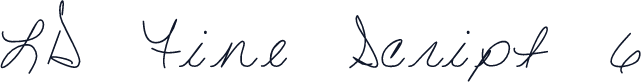 LD Fine Script 6