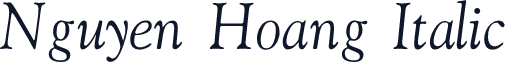 Nguyen Hoang Italic