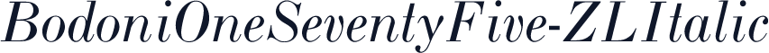 BodoniOneSeventyFive-ZLItalic