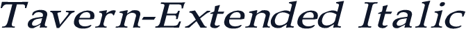Tavern-Extended Italic