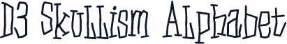 D3 Skullism Alphabet