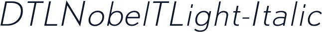 DTLNobelTLight-Italic