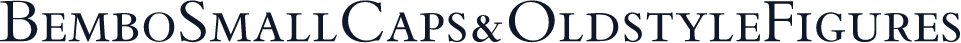 BemboSmallCaps&OldstyleFigures