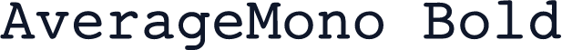 AverageMono Bold