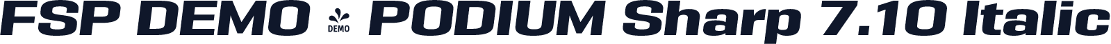 FSP DEMO - PODIUM Sharp 7.10 Italic