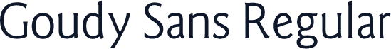 Goudy Sans Regular