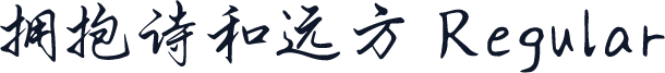 拥抱诗和远方 Regular